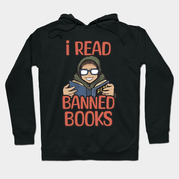 i read banned book,shirt about reading Hoodie by legend